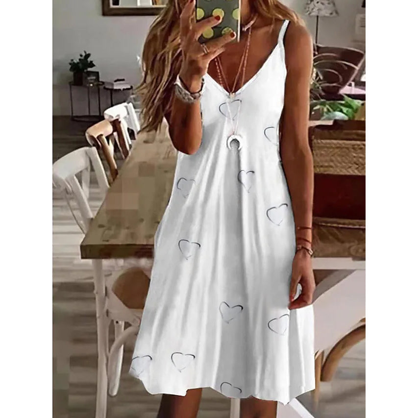 Women's V-Neck Casual Sling Dress